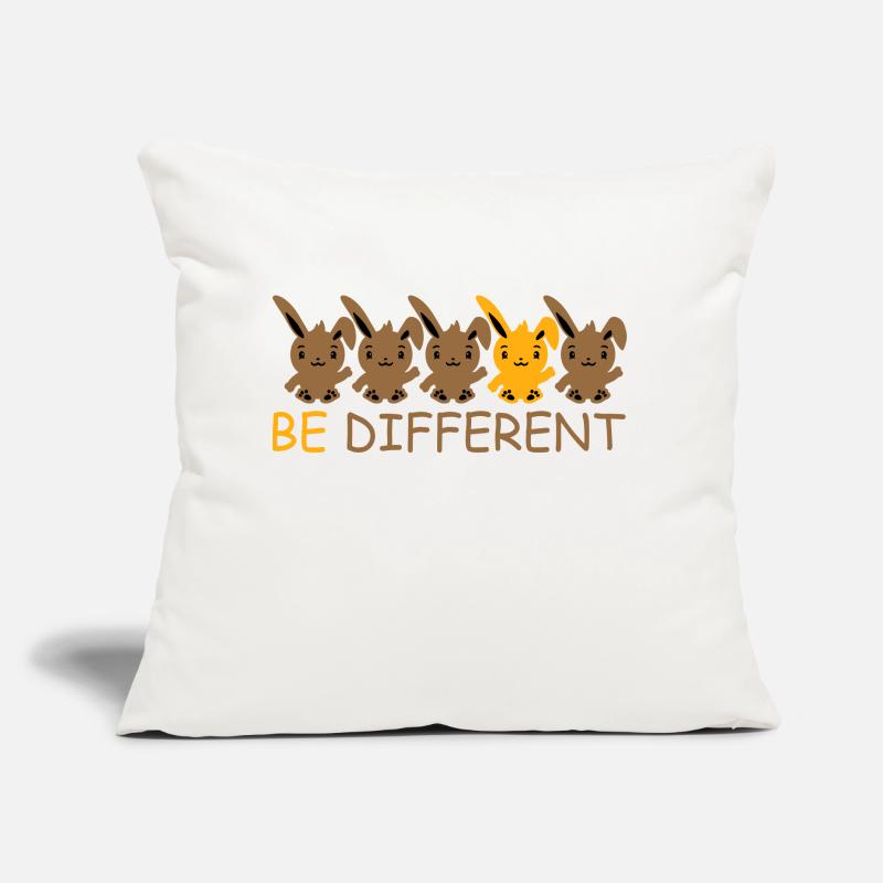 5 Bunny Friends Difference Be Different Different Sofa pillow with filling 45cm x 45cm