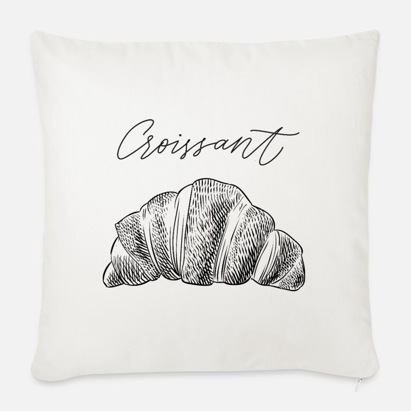 Croissant II - Sofakissen mit Füllung 45 x 45 cm - Naturweiß 