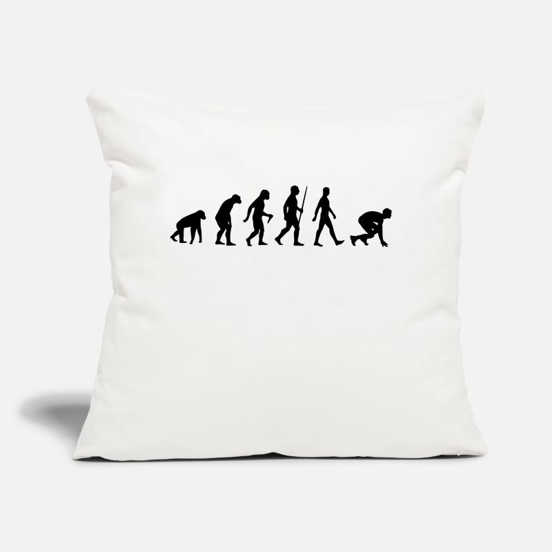 Athlétisme Sprint Sprinter Sprinting Evolution Coussin et housse de 45 x 45 cm