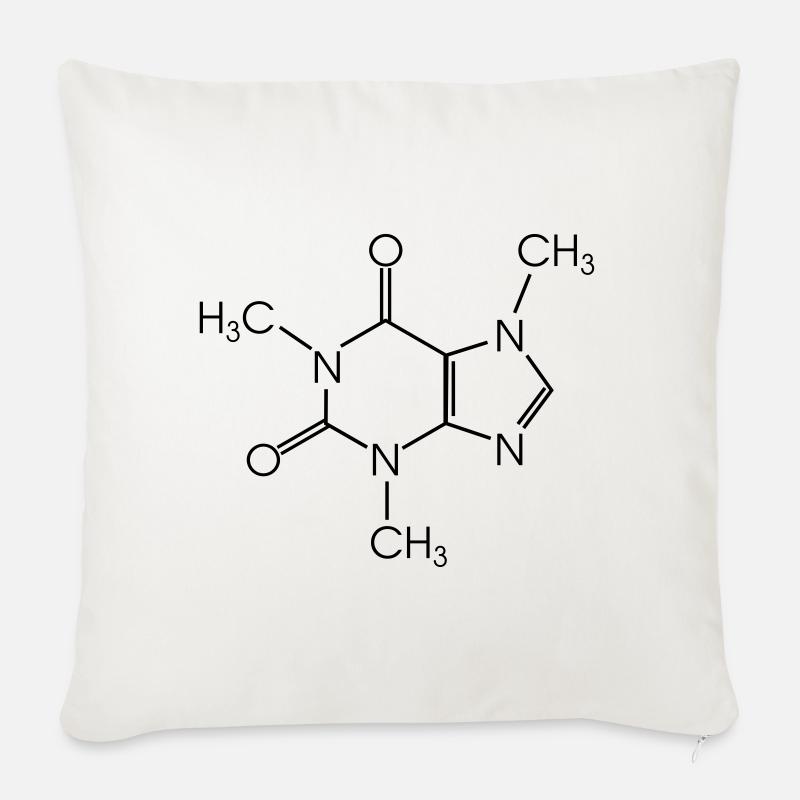 Koffein - Sofakissen mit Füllung 45 x 45 cm - Naturweiß 