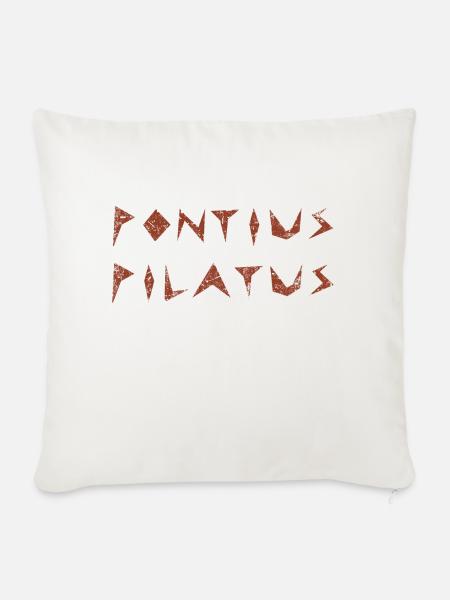 Pontius Pilatus - Sofakissen mit Füllung 45 x 45 cm - Naturweiß 