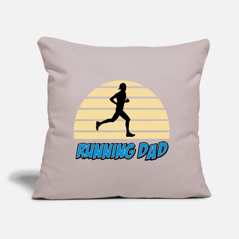 Running dad Sofa pillow with filling 45cm x 45cm
