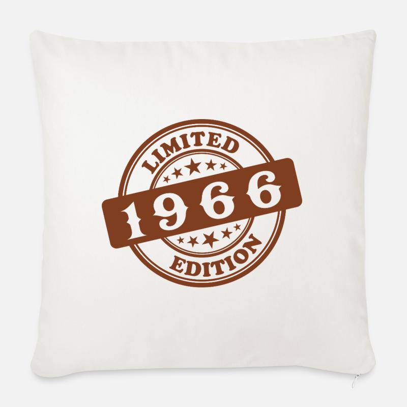 Limitierte Auflage 1966 - Sofakissen mit Füllung 45 x 45 cm - Naturweiß 