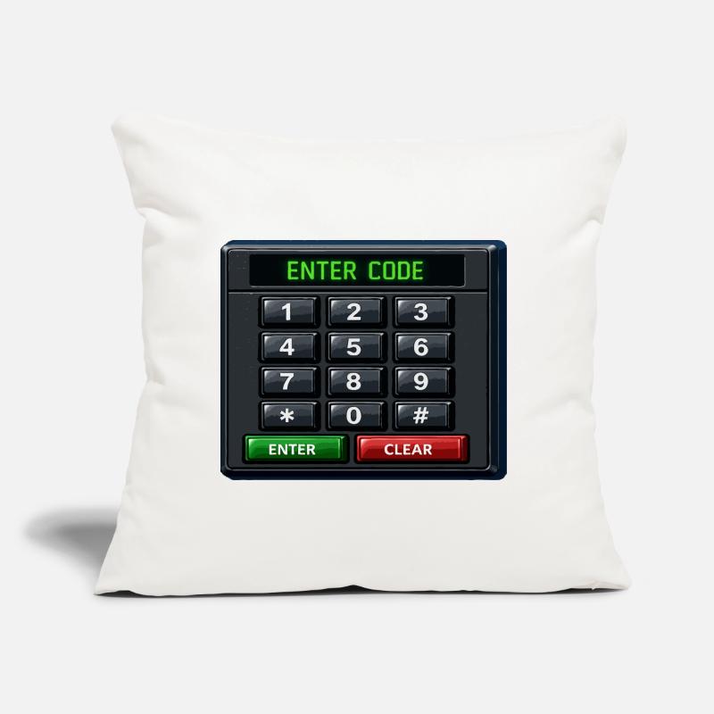Enter Code Keypad Neon Sofa pillow with filling 45cm x 45cm