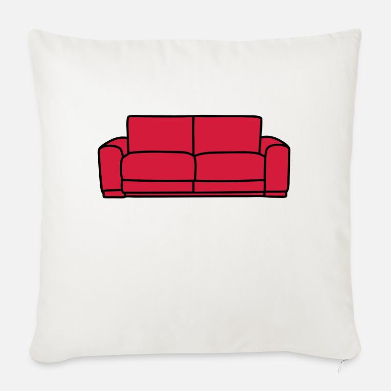 Sofa - Sofakissen mit Füllung 45 x 45 cm - Naturweiß 
