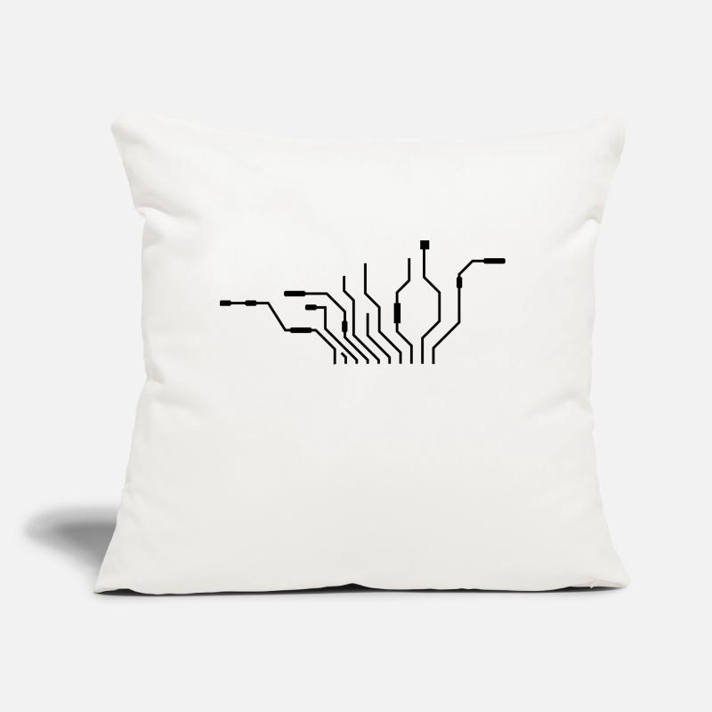 pc wires processor cpu wire cabling compu Sofa pillow with filling 45cm x 45cm