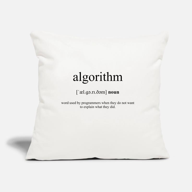 Algorithm (Algorithmus) Definition Dictionary Sofakissen mit Füllung 45 x 45 cm