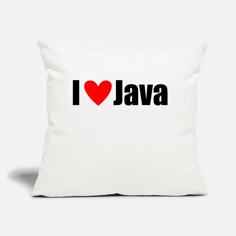 J'AIME Java Coussin et housse de 45 x 45 cm
