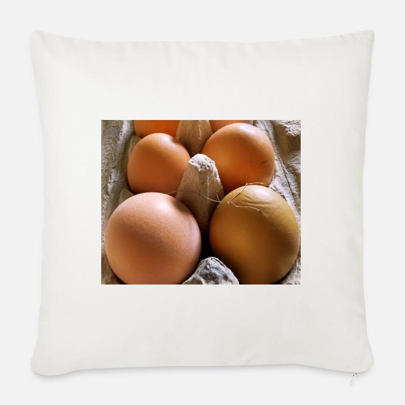 Eier - Sofakissen mit Füllung 45 x 45 cm - Naturweiß 