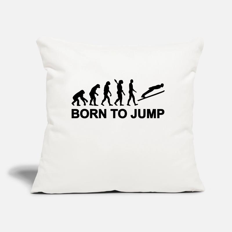 Évolution Saut à ski Coussin et housse de 45 x 45 cm