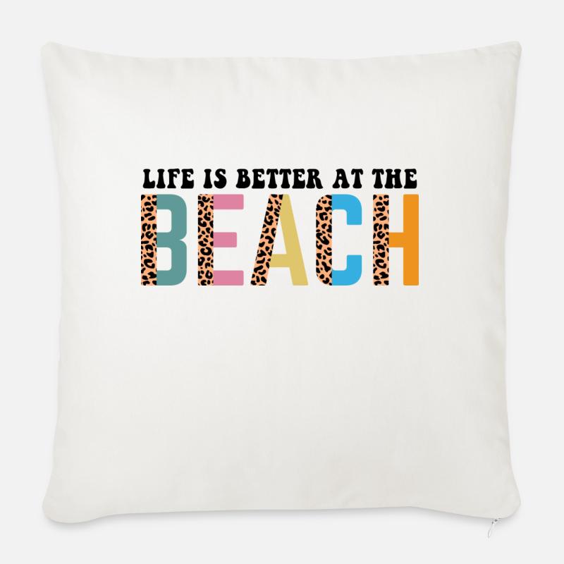 Beach - Sofakissen mit Füllung 45 x 45 cm - Naturweiß 