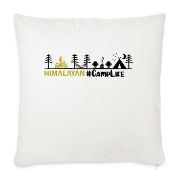 Das Leben im Himalaya Camp - Sofakissen mit Füllung 45 x 45 cm - Naturweiß  - Vorne
