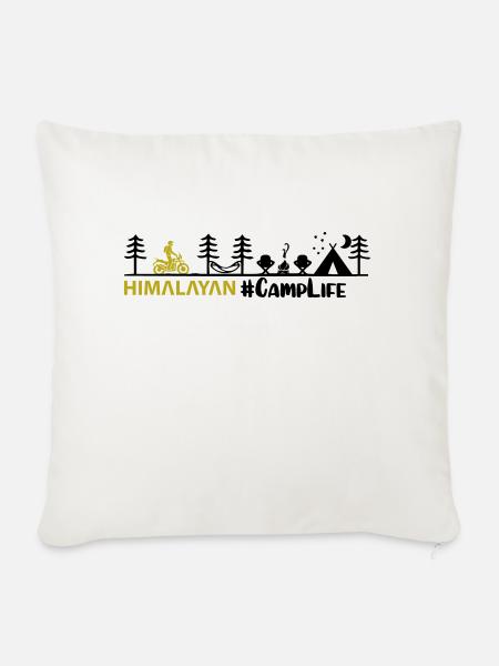 Das Leben im Himalaya Camp - Sofakissen mit Füllung 45 x 45 cm - Naturweiß 