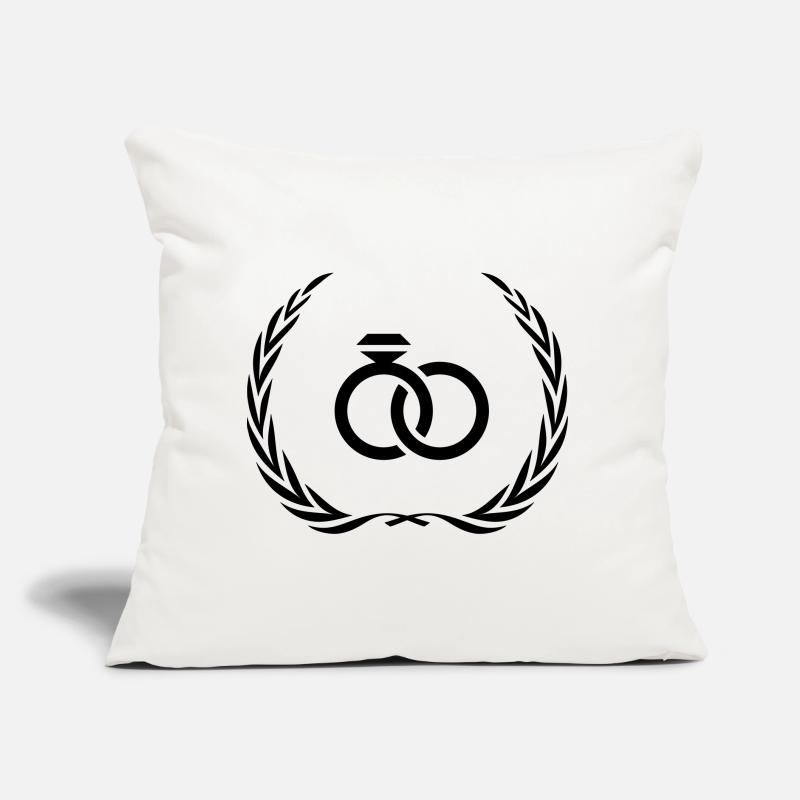 Wedding Ring Ring Sofa pillow with filling 45cm x 45cm