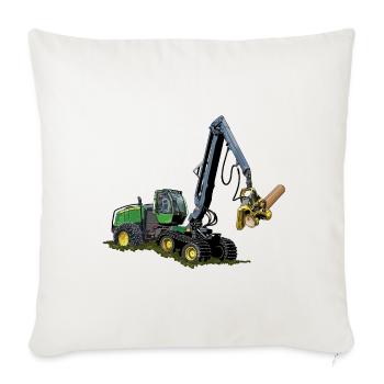 Harvester, Timber Harvester - Sofa pillow with filling 45cm x 45cm - natural white - Front
