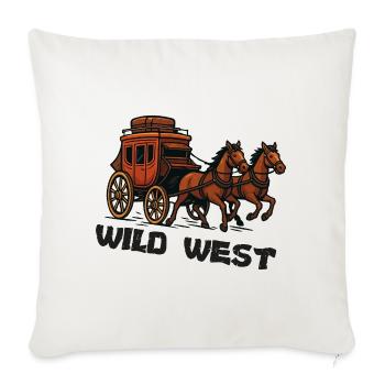 Wild Western Carriage - Sofa pillow with filling 45cm x 45cm - natural white - Front