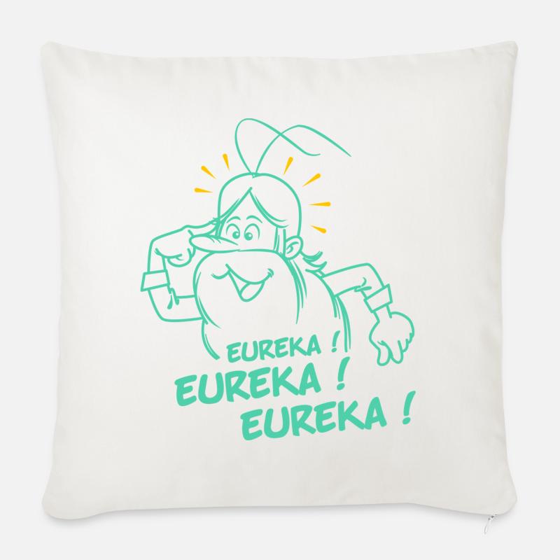 Eureka Eureka Eureka Hello Maestro - Sofakissen mit Füllung 45 x 45 cm - Naturweiß 