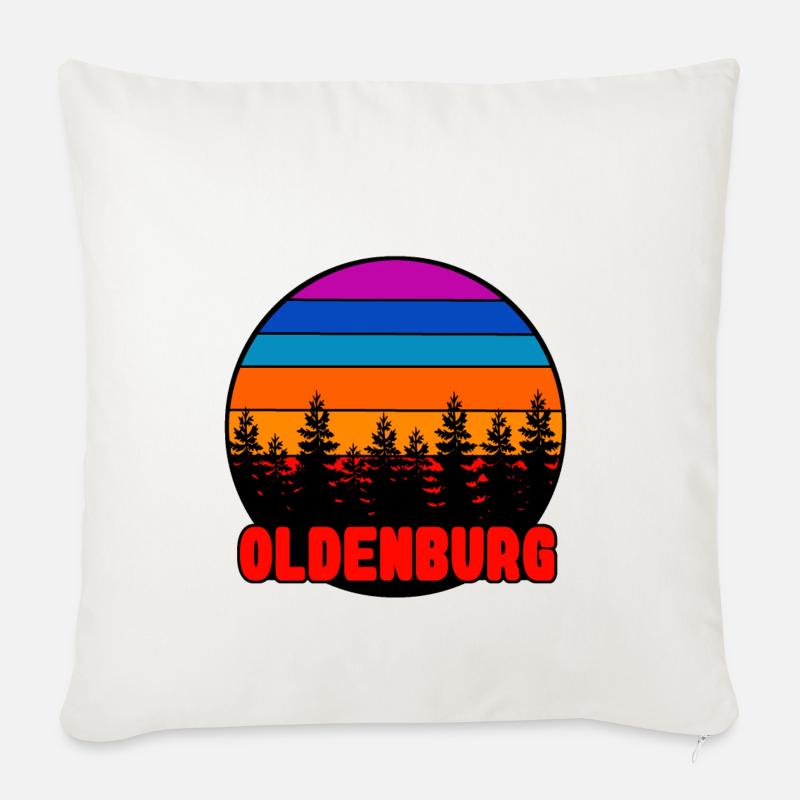 Oldenburg 04 - Sofakissen mit Füllung 45 x 45 cm - Naturweiß 