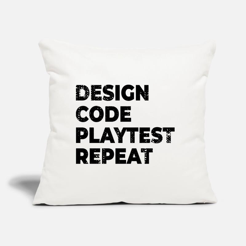 Test de test de Design Code Coussin et housse de 45 x 45 cm