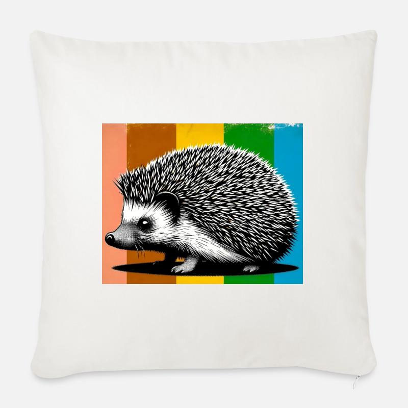 Igel - Sofakissen mit Füllung 45 x 45 cm - Naturweiß 