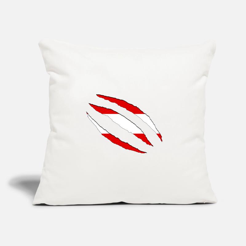Austria claws cracks flag torn open Sofa pillow with filling 45cm x 45cm