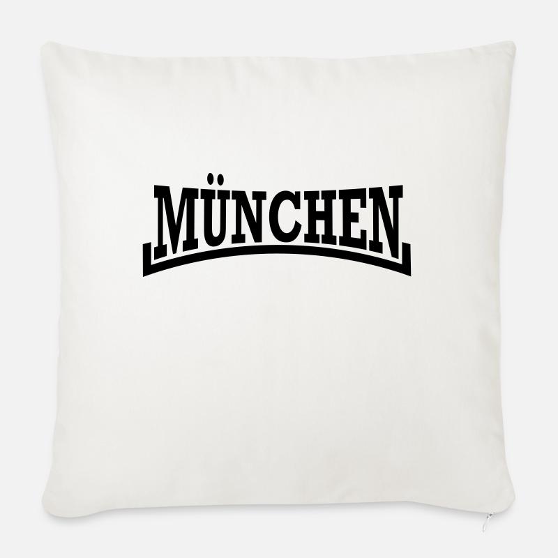 München - Sofakissen mit Füllung 45 x 45 cm - Naturweiß 