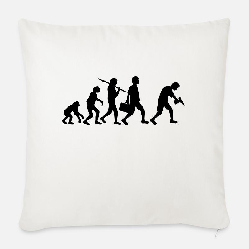 Craftsman Evolution - Coussin et housse de 45 x 45 cm - blanc nature