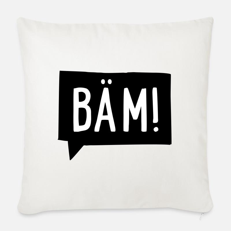 bäm - Sofakissen mit Füllung 45 x 45 cm - Naturweiß 