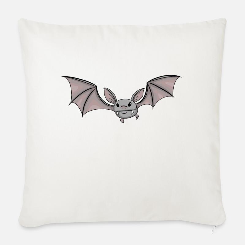 Fledermaus - Sofakissen mit Füllung 45 x 45 cm - Naturweiß 
