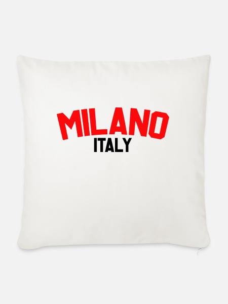 Mailand Italien - Sofakissen mit Füllung 45 x 45 cm - Naturweiß