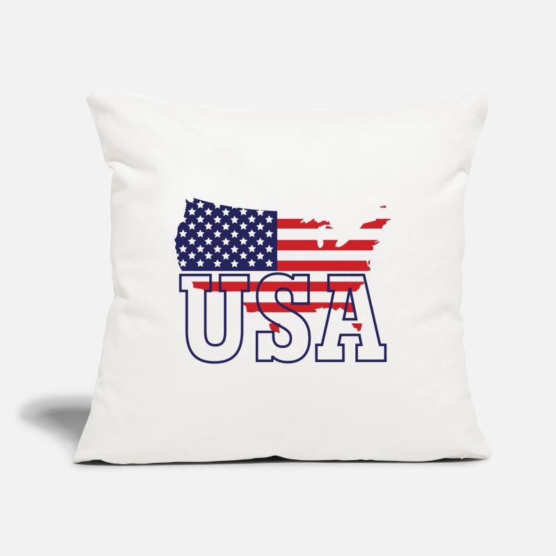 USA Map Sofa pillow with filling 45cm x 45cm
