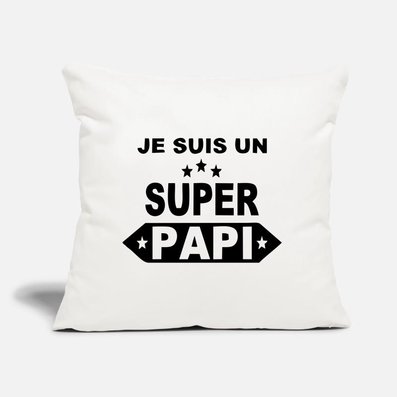 Je suis un super papi Coussin et housse de 45 x 45 cm