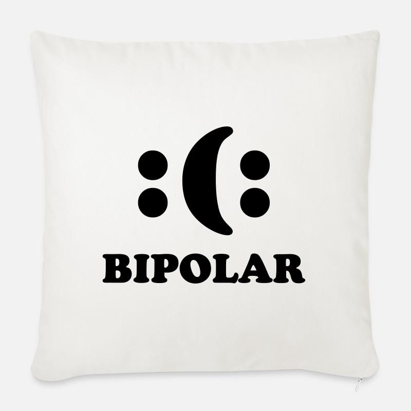 Bipolar - Sofakissen mit Füllung 45 x 45 cm - Naturweiß 