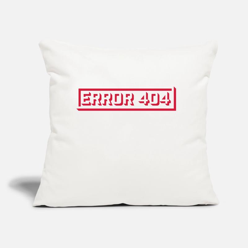 Meldung Error 404 Computer Sofakissen mit Füllung 45 x 45 cm