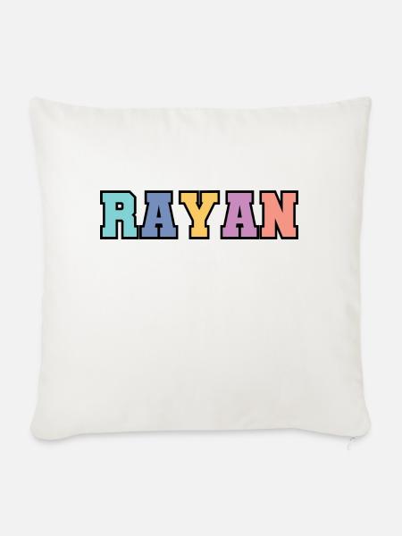 Name - Rayan - Sofakissen mit Füllung 45 x 45 cm - Naturweiß