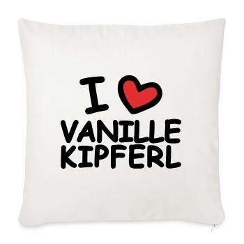 I Love Vanilla Crescents - Sofa pillow with filling 45cm x 45cm - natural white - Front