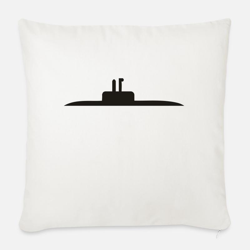U-Boot - Sofakissen mit Füllung 45 x 45 cm - Naturweiß 