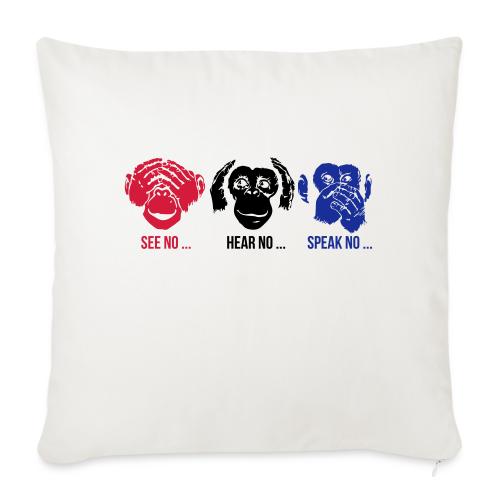 See Hear Speak No Evil 3C - Sofa pillow with filling 45cm x 45cm