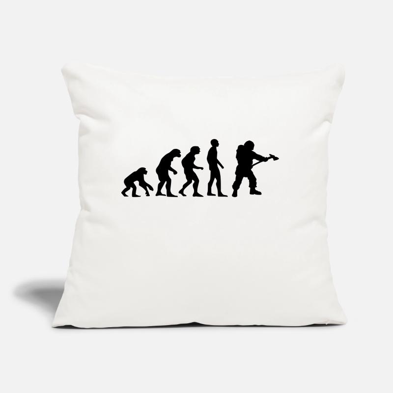 evolution pompier Coussin et housse de 45 x 45 cm