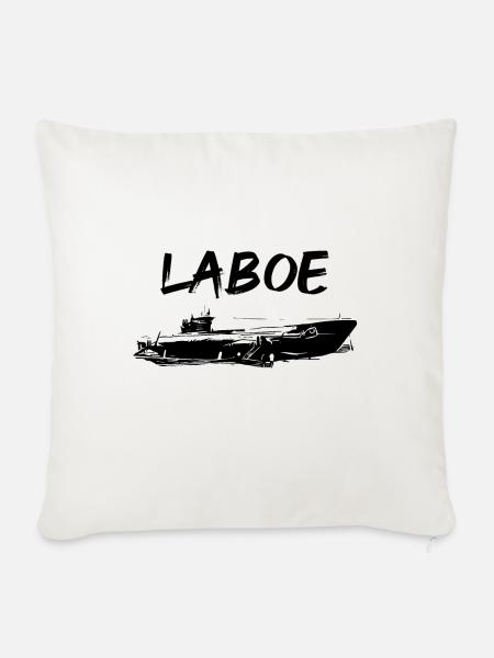 U-Boot Laboe - Sofakissen mit Füllung 45 x 45 cm - Naturweiß