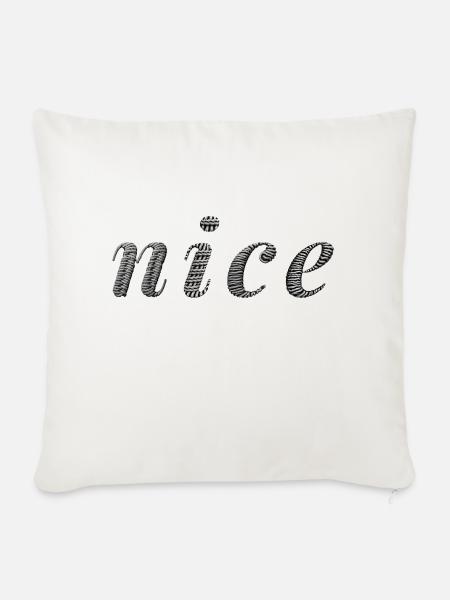 Nice - Sofakissen mit Füllung 45 x 45 cm - Naturweiß 