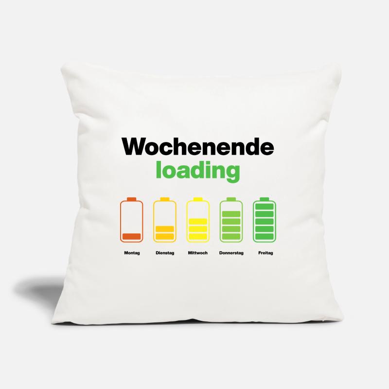 Weekend loading – battery full on Friday, work Sofa pillow with filling 45cm x 45cm