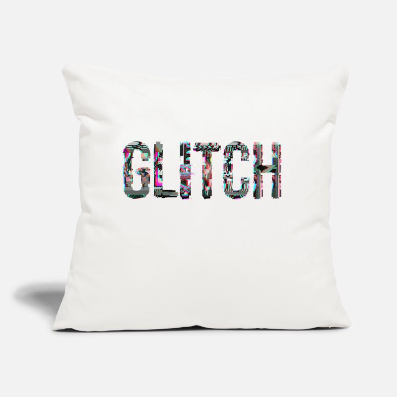 Glitch Computer PC Electronics Gaming Media Art Sofa pillow with filling 45cm x 45cm