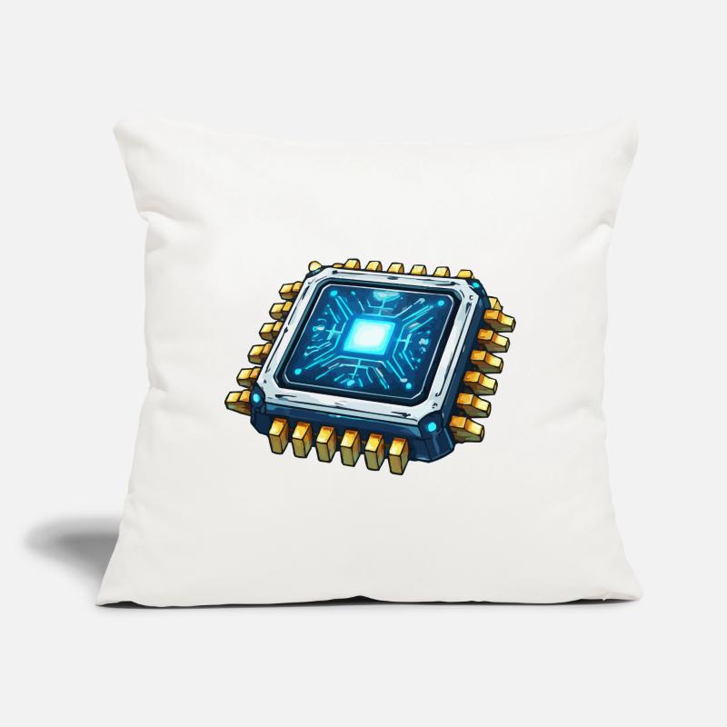 Luminous Microchip Digital Core Sofa pillow with filling 45cm x 45cm