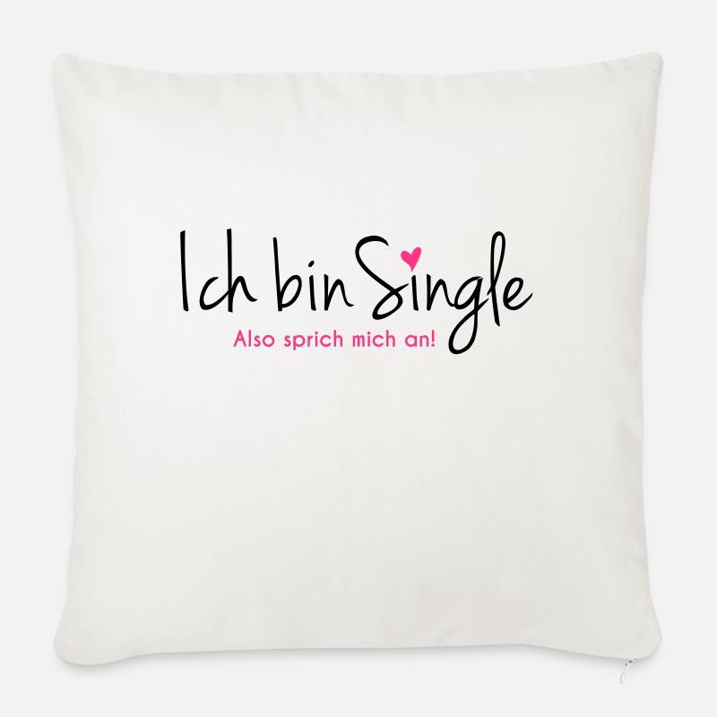 single - Sofakissen mit Füllung 45 x 45 cm - Naturweiß 