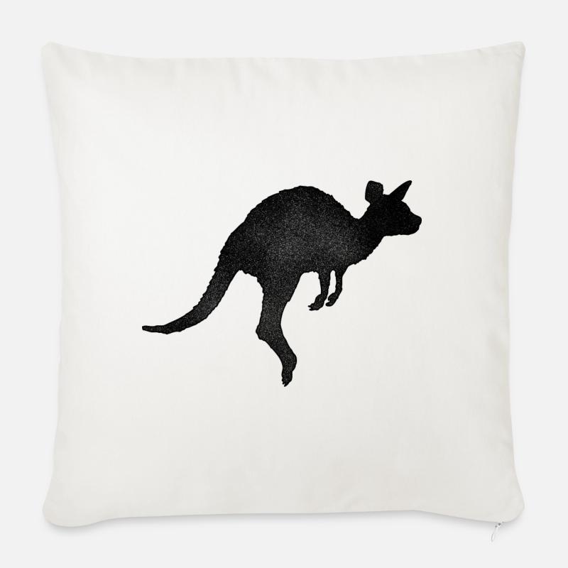 Kangaroo - Sofakissen mit Füllung 45 x 45 cm - Naturweiß 