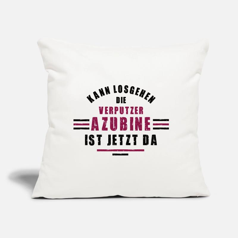 Trainee plasterer apprenticeship training plasterer Sofa pillow with filling 45cm x 45cm