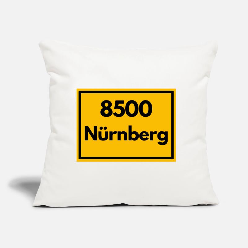 OLD POSTCODE POSTCODE RETRO 8500 NÜRNBERG FRANKEN Sofa pillow with filling 45cm x 45cm