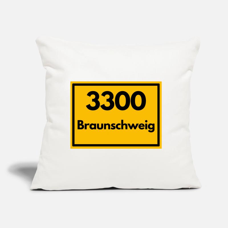 OLD POSTCODE POSTCODE RETRO 3300 BRAUNSCHWEIG Sofa pillow with filling 45cm x 45cm