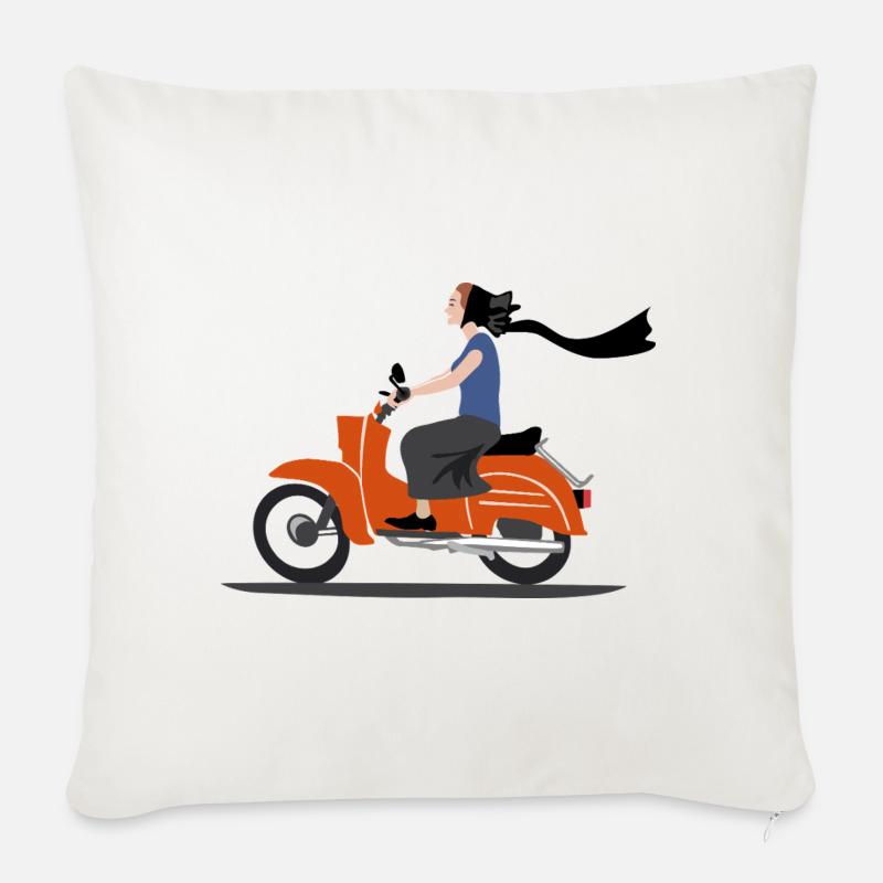 SERBSKA HOLCA MOPED - Sofakissen mit Füllung 45 x 45 cm - Naturweiß 